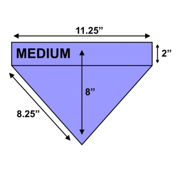 Black Dog Cat Bandana with White Paw and Hearts Print Design Medium Cotton NEW - Picture 3 of 3